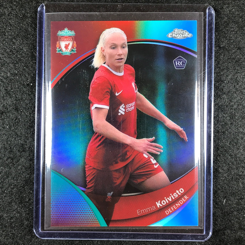 2023-24 Topps Chrome Liverpool EMMA KOIVISTO Rookie Base Aqua 54/99