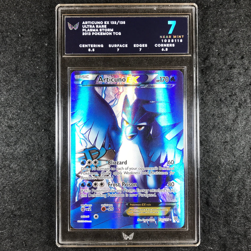 ARK 7 Articuno EX - 132/135 - Full Art Black & White Plasma Storm 118