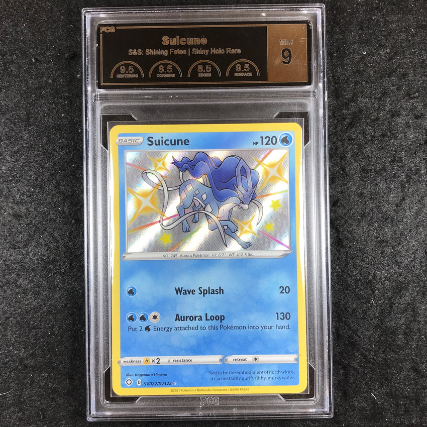 PCG 9 Suicune - SV022/SV122 - Shiny Holo Rare Shining Fates 376