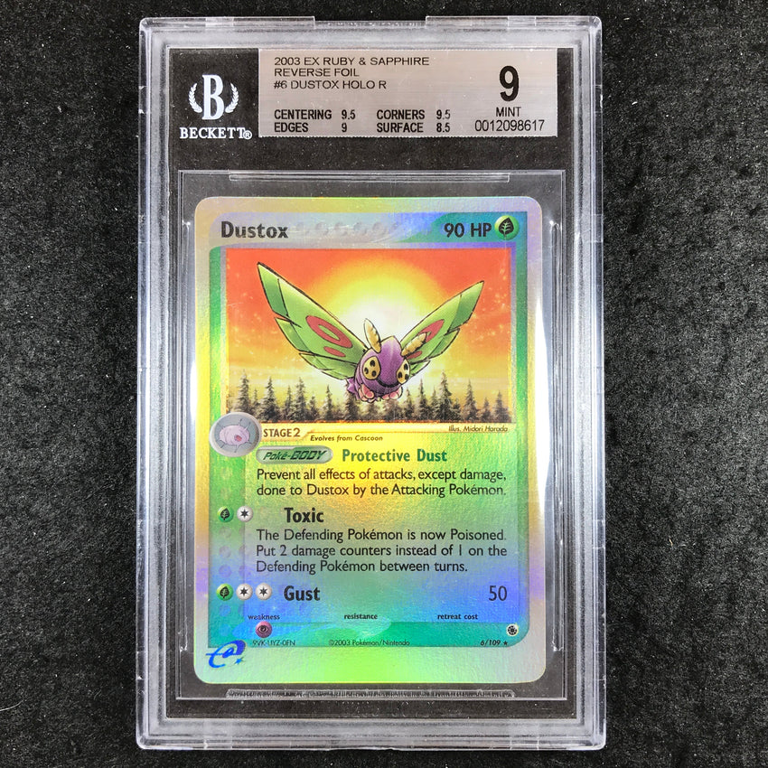 BGS 9 Dustox - 6/106 - 2003 Reverse Holo EX Ruby & Sapphire  617