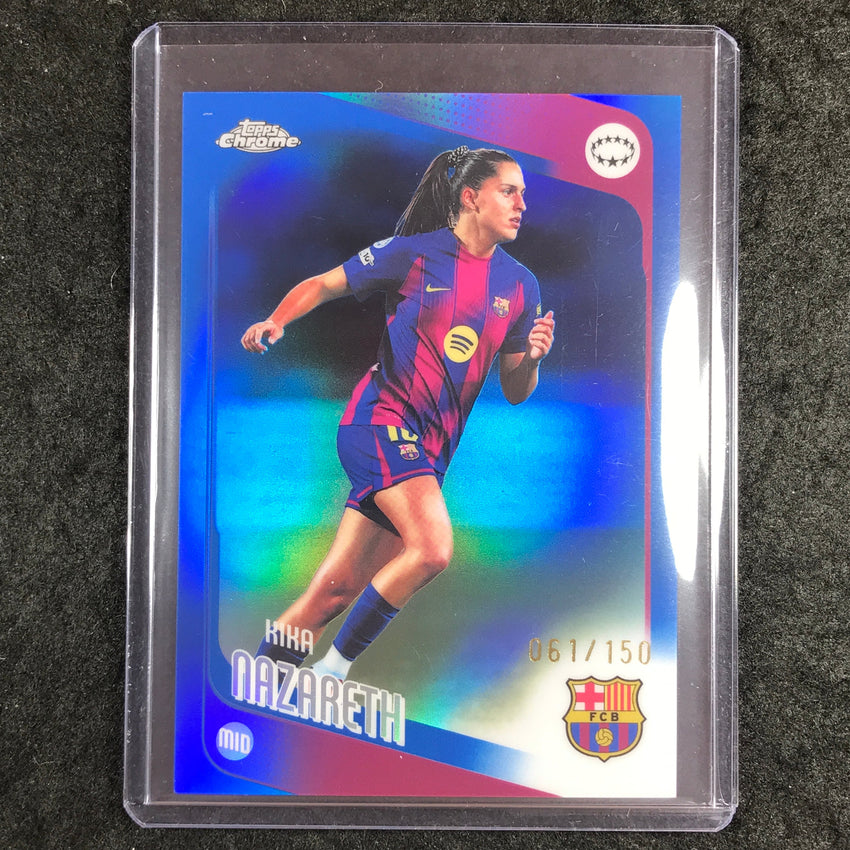 2025-26 Topps Chrome UEFA Women's UCL KIKA NAZARETH Blue 61/150 #39