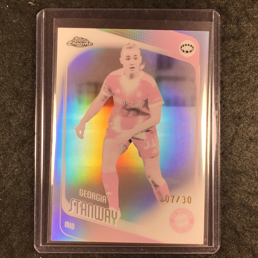 2025-26 Topps Chrome UEFA Women's UCL GEORGIA STANWAY Pearl 7/30 #2