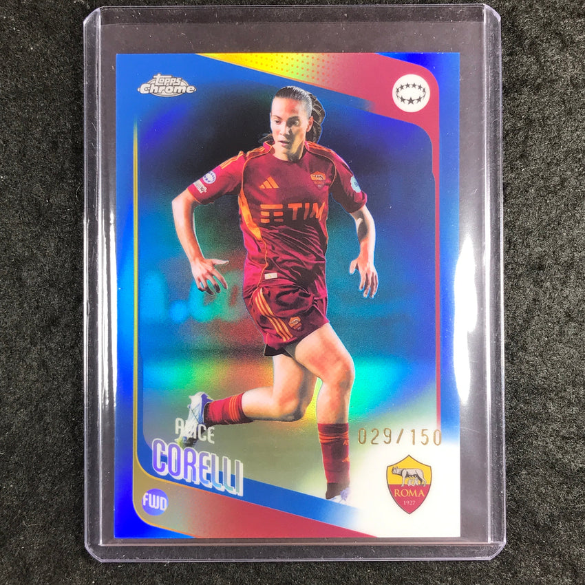 2025-26 Topps Chrome UEFA Women's UCL ALICE CORELLI Blue 29/150 #85