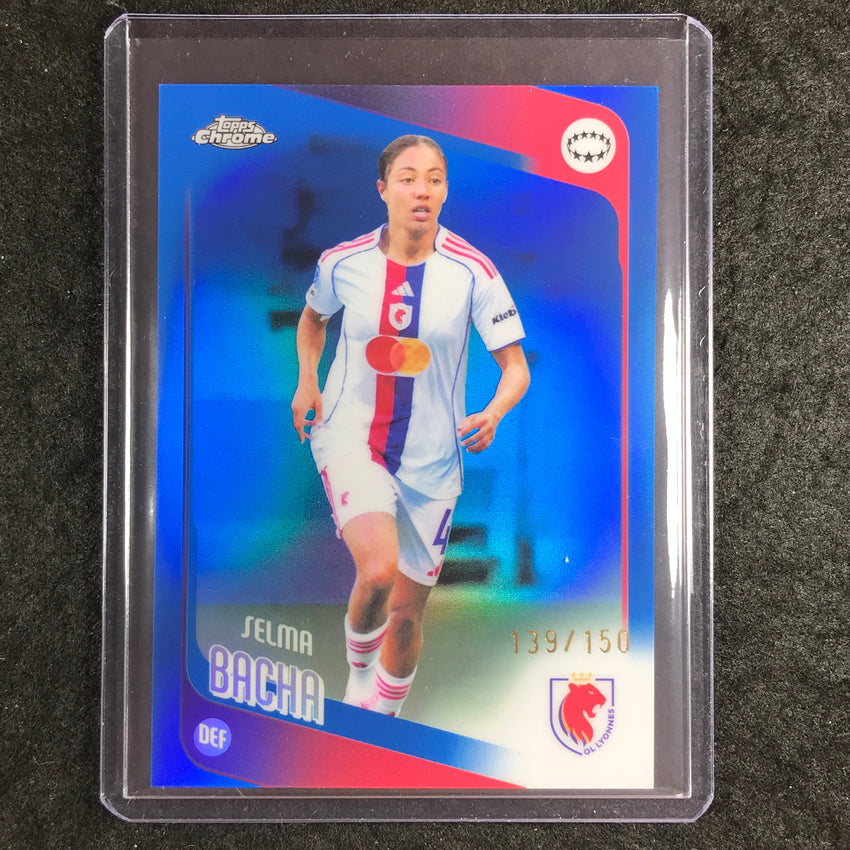 2025-26 Topps Chrome UEFA Women's UCL SELMA BACHA Blue 139/150 #90