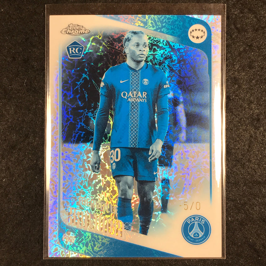 2025-26 Topps Chrome UEFA Women's MERVEILLE KANJINGA Rookie Frozenfractor -5/0
