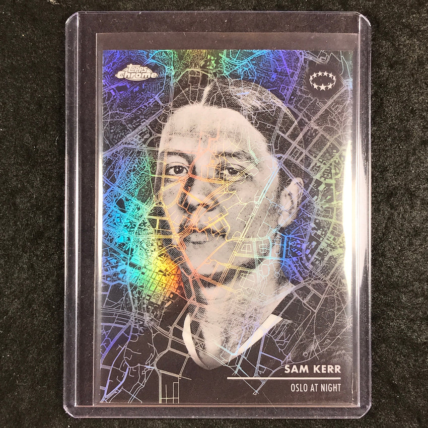 2025-26 Topps Chrome UEFA Women's UCL SAM KERR Oslo At Night SSP #OAN-1
