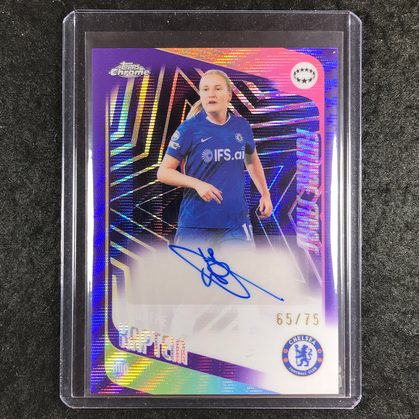 2025-26 Topps Chrome UEFA Women's WIEKE KAPTEIN Future Stars Auto Purple 65/75