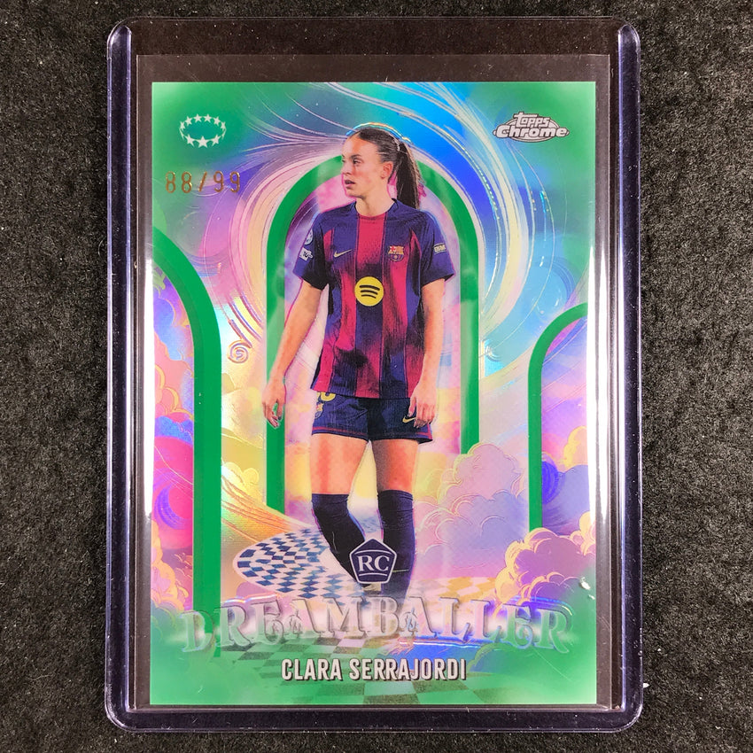 2025-26 Topps Chrome UEFA Women's CLARA SERRAJORDI Dreamballer Rookie 88/99 #2