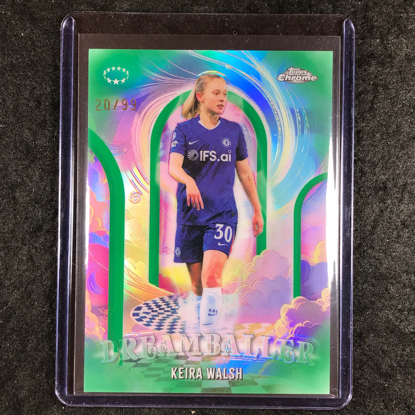 2025-26 Topps Chrome UEFA Women's UCL KEIRA WALSH Dreamballer Green 20/99 #13