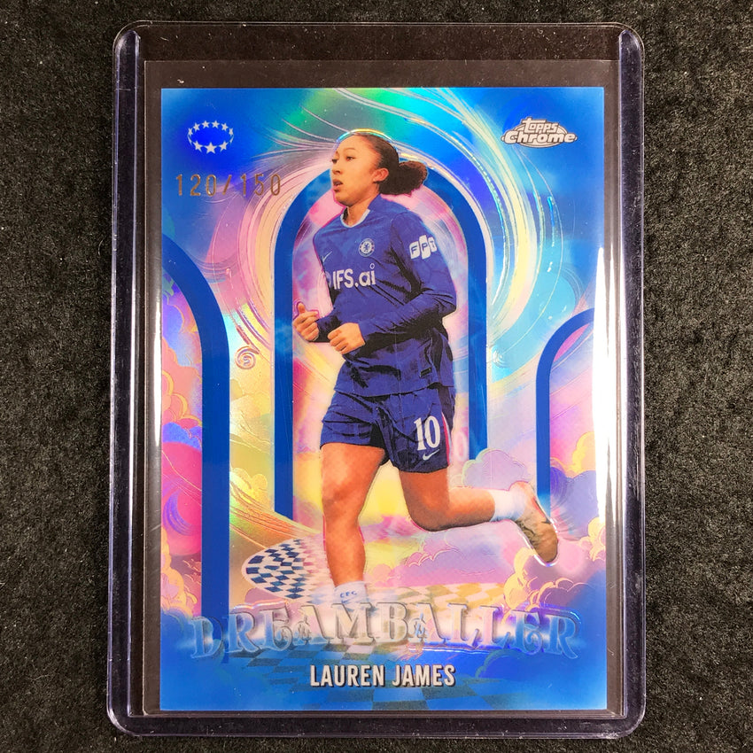 2025-26 Topps Chrome UEFA Women's UCL LAUREN JAMES Dreamballer Blue 120/150 #8