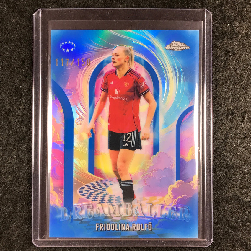 2025-26 Topps Chrome UEFA Women's FRIDOLINA ROLFO Dreamballer Blue 117/150 #9