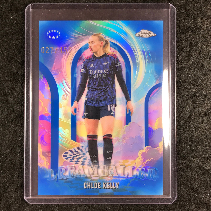 2025-26 Topps Chrome UEFA Women's UCL CHLOE KELLY Dreamballer Blue 27/150 #18