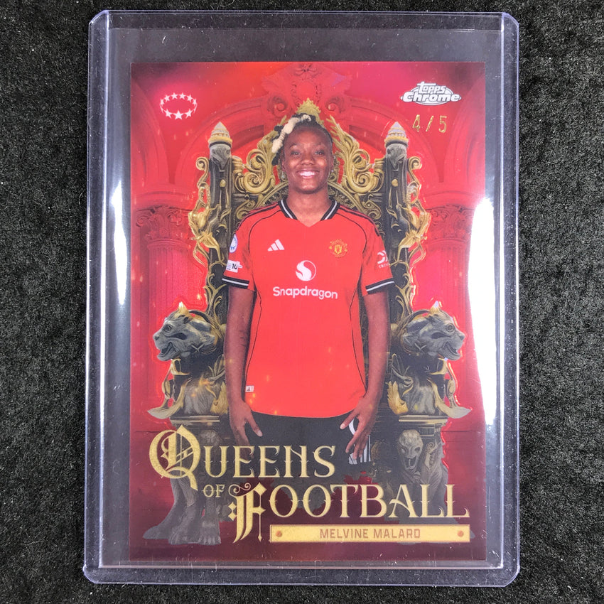 2025-26 Topps Chrome UEFA Women's MELVIN MALARD Queens of Football Red 4/5 #15
