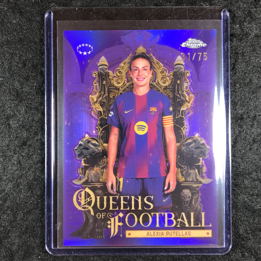 2025-26 Topps Chrome UEFA Women's ALEXIA PUTELLAS Queens of Football 31/75 #11
