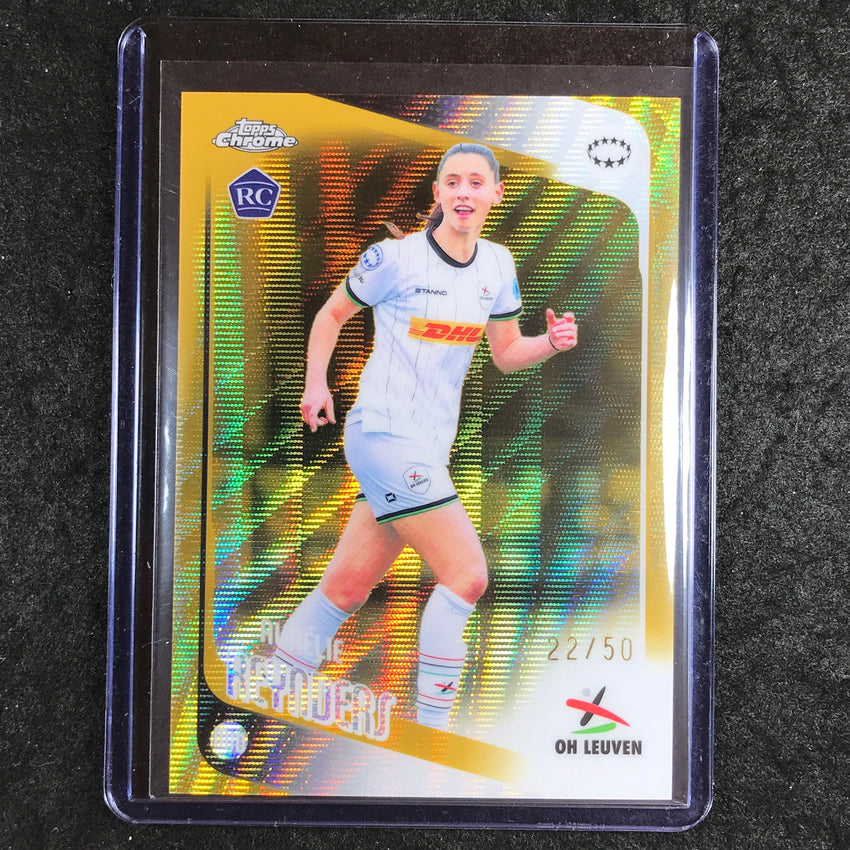 2025-26 Topps Chrome UEFA Women's AURELIE REYNDERS Rookie Gold Wave 22/50 #23