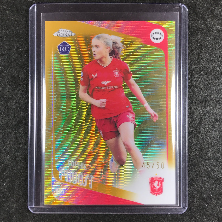 2025-26 Topps Chrome UEFA Women's UCL SOPHIE PROOST Rookie Gold Wave 45/50 #42