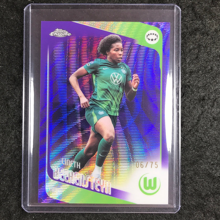 2025-26 Topps Chrome UEFA Women's UCL LINETH BEERENSTEYN Purple Wave 6/75 #32