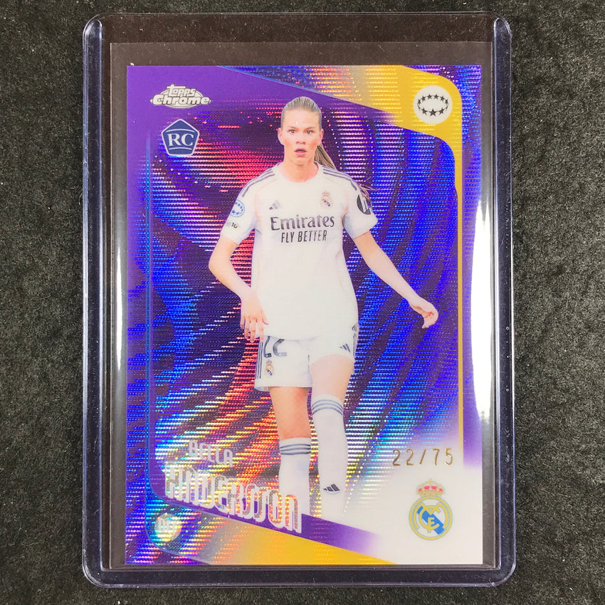 2025-26 Topps Chrome UEFA Women's BELLA ANDERSSON Rookie Purple Wave 22/75 #38
