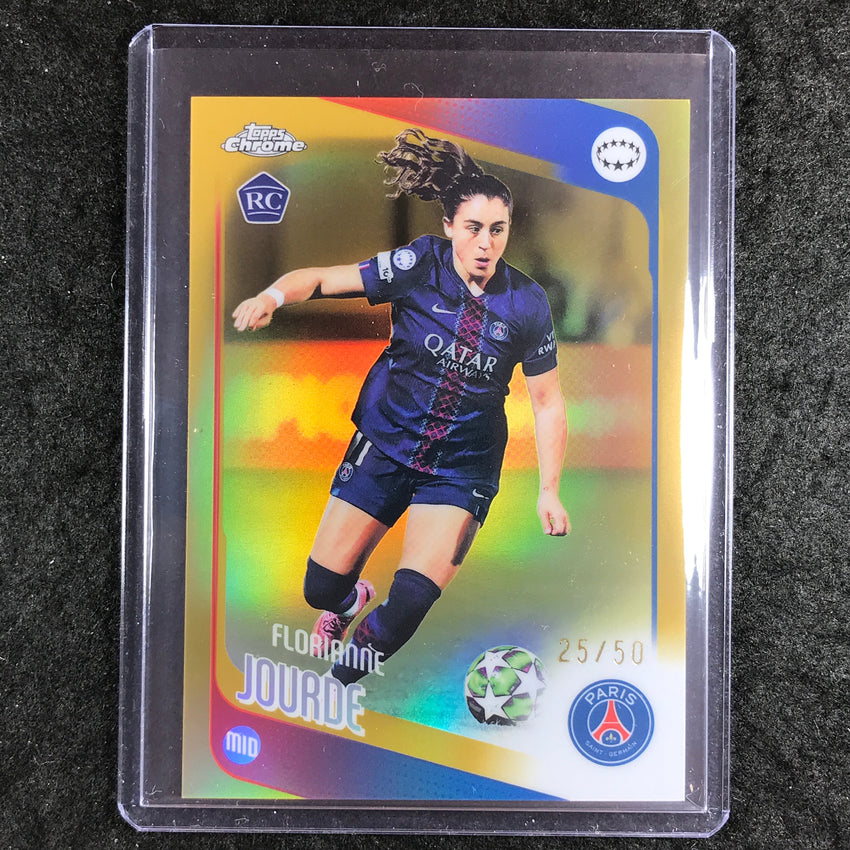 2025-26 Topps Chrome UEFA Women's UCL FLORIANNE JOURDE Rookie Gold 25/50 #7