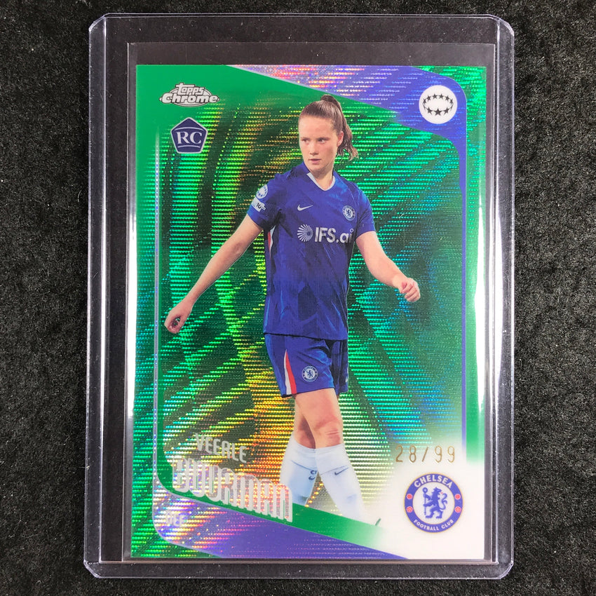 2025-26 Topps Chrome UEFA Women's UCL VEERLE BUURMAN Rookie Green Wave 28/99 #9