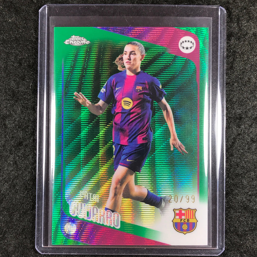 2025-26 Topps Chrome UEFA Women's UCL PATRI GUIJARRO Green Wave 20/99 #26