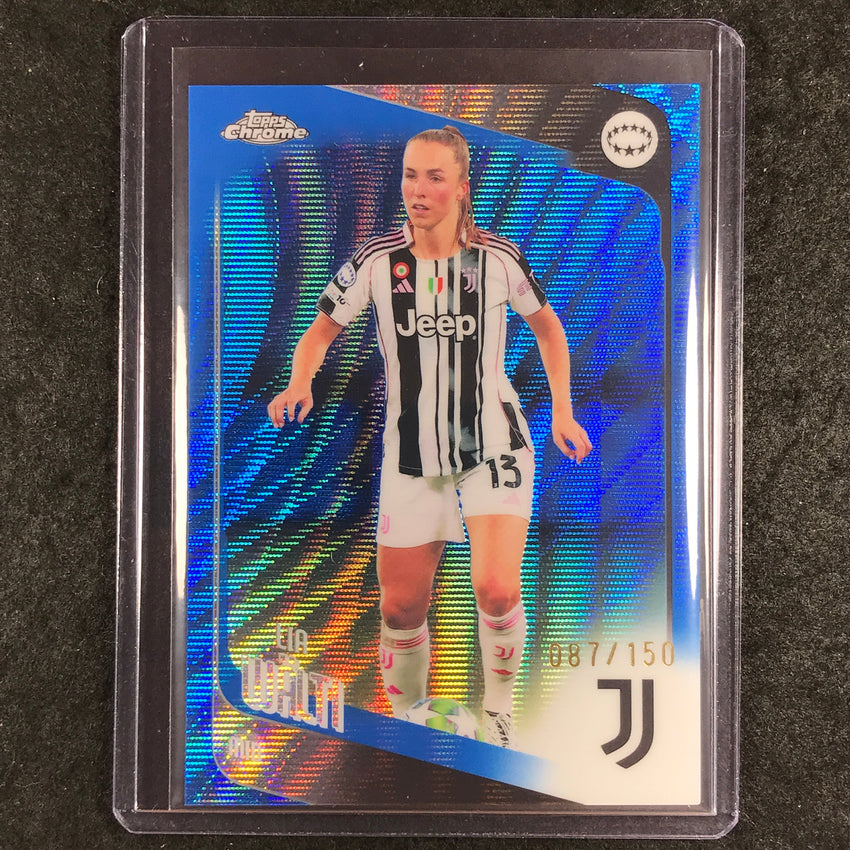 2025-26 Topps Chrome UEFA Women's UCL LIA WALTI Blue Wave 87/150 #70