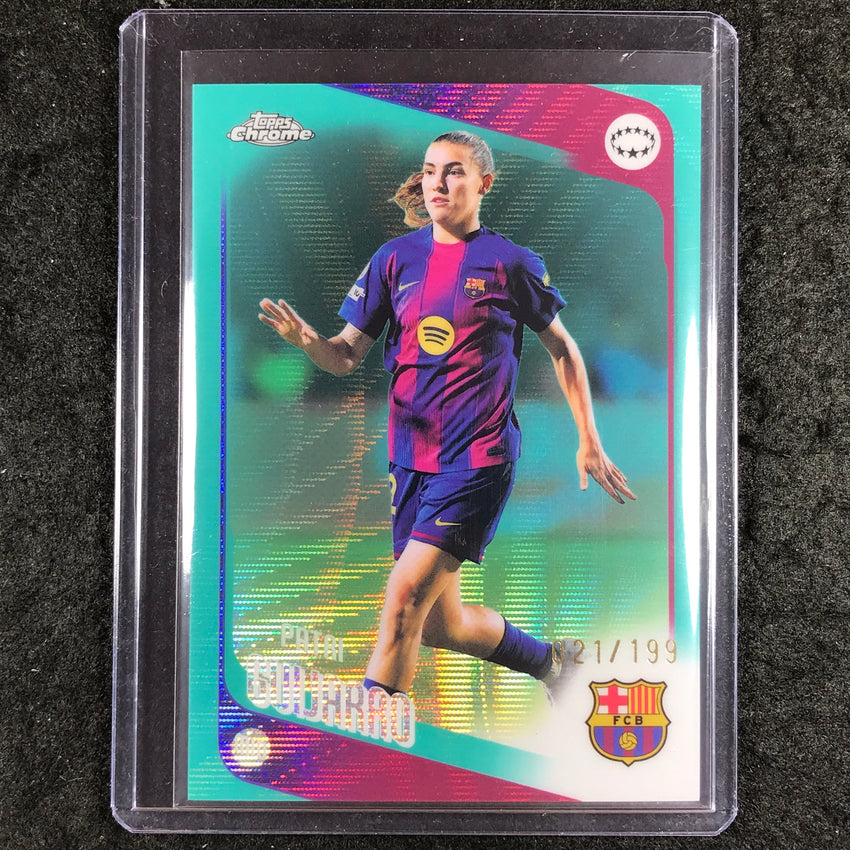 2025-26 Topps Chrome UEFA Women's UCL PATRI GUIJARRO Aqua Wave 21/199 #26