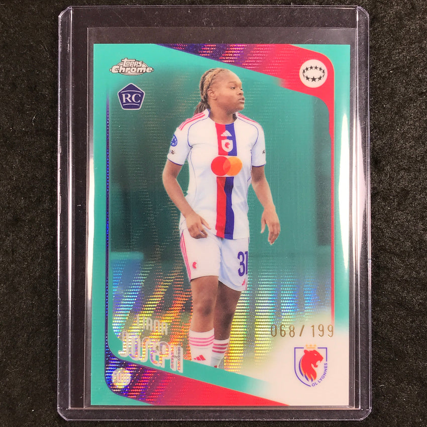 2025-26 Topps Chrome UEFA Women's UCL LIANA JOSEPH Rookie Aqua Wave 68/199 #53