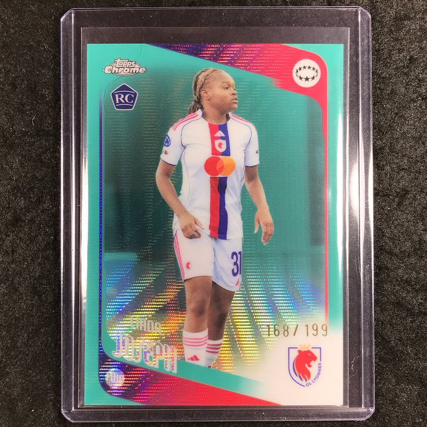 2025-26 Topps Chrome UEFA Women's UCL LIANA JOSEPH Rookie Aqua Wave 168/199 #53