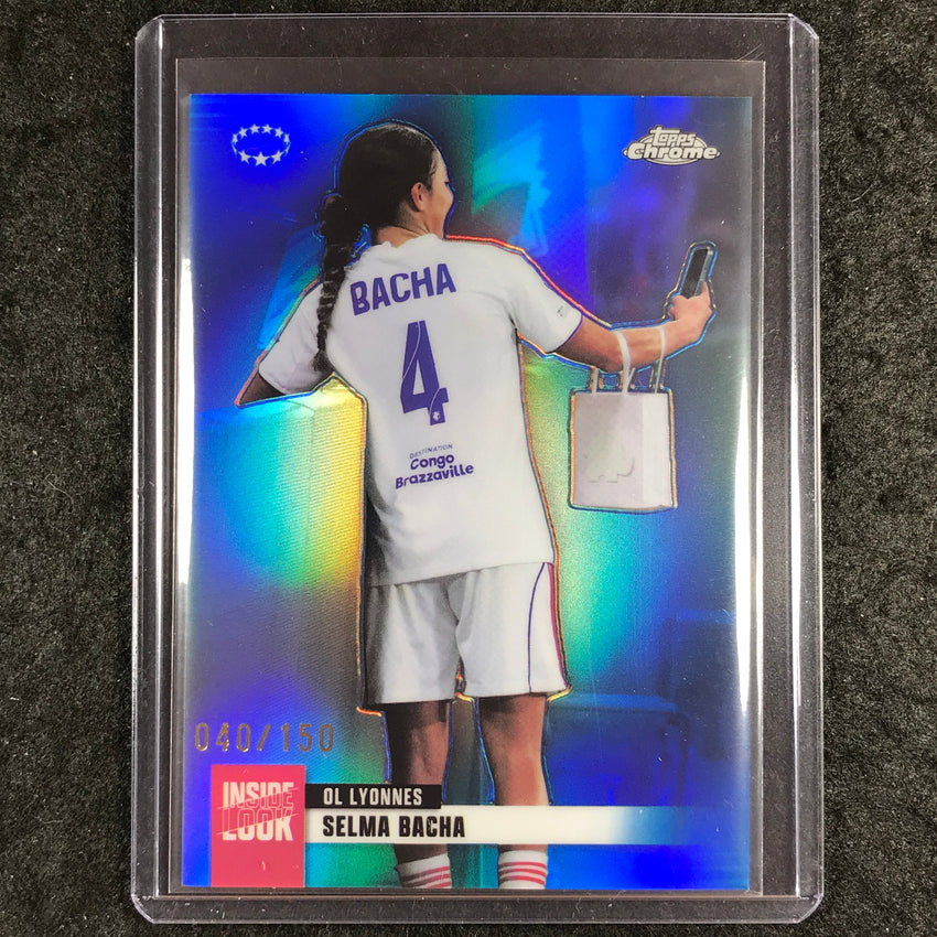 2025-26 Topps Chrome UEFA Women's UCL SELMA BACHA Inside Look Blue 40/150 #15