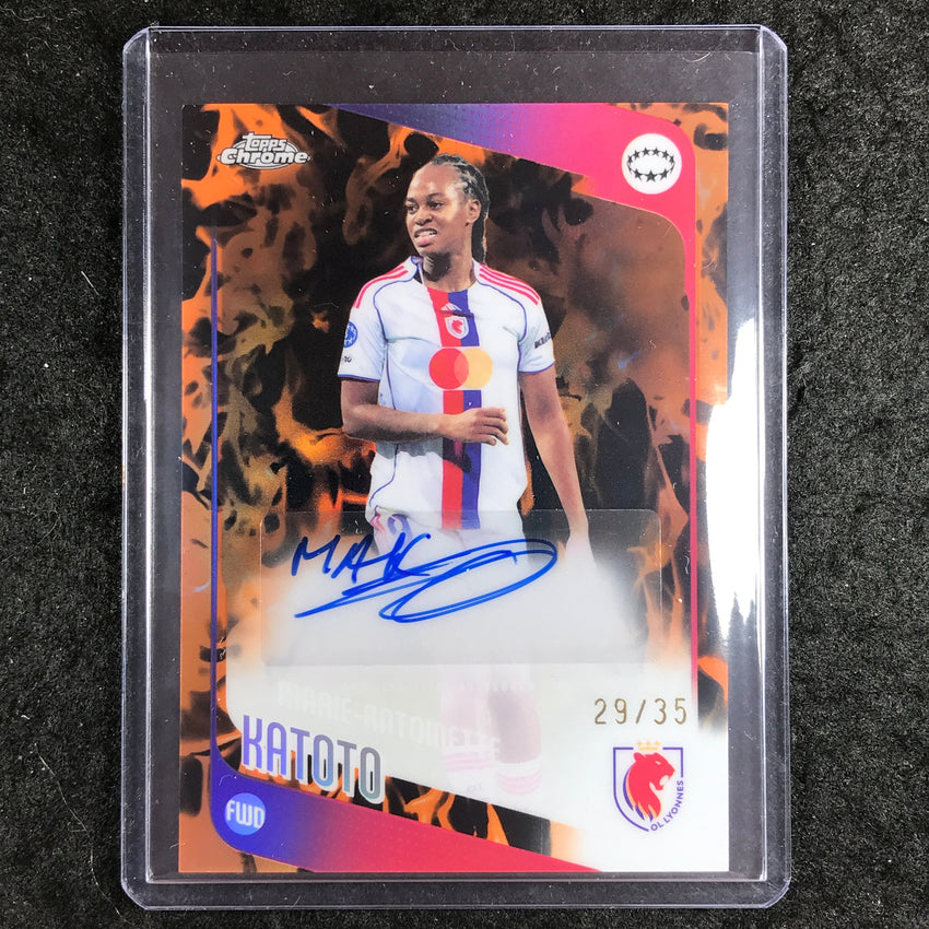 2025-26 Topps Chrome UEFA Women's MARIE-ANTOINETTE KATOTO Auto Inferno 29/35