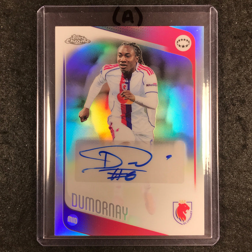 2025-26 Topps Chrome UEFA Women's MELCHIE DUMORNAY Auto Refractor #CA-MD (A)