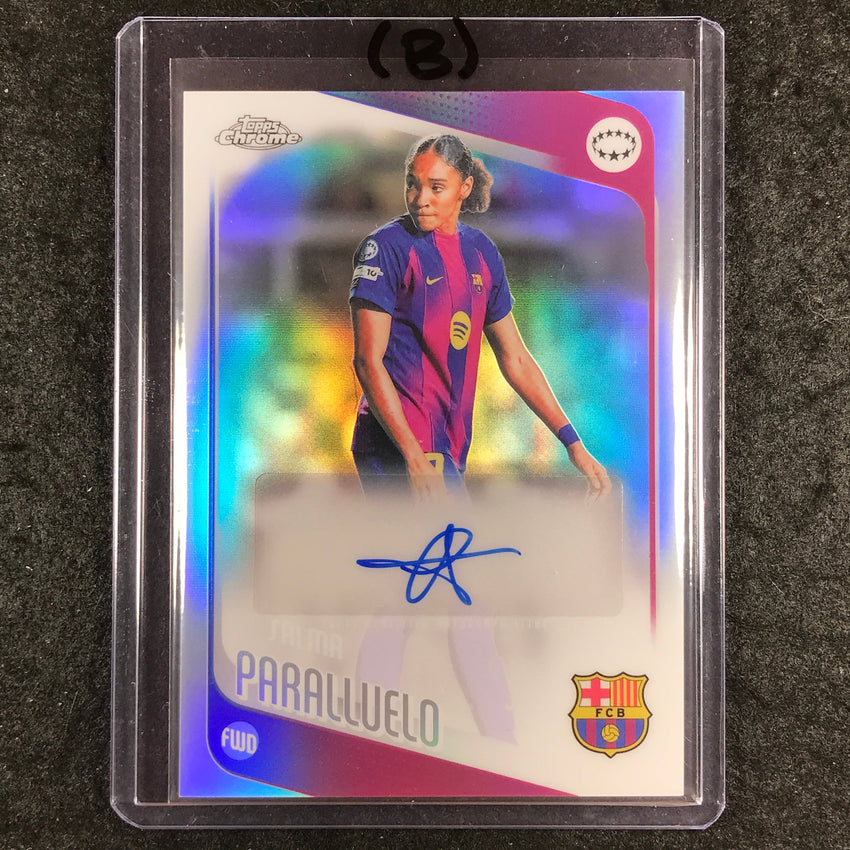 2025-26 Topps Chrome UEFA Women's SALMA PARALLUELO Auto Refractor #CA-SP (B)