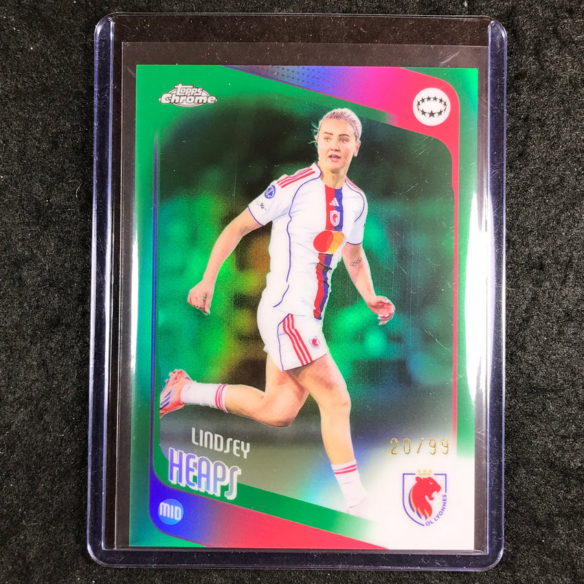 2025-26 Topps Chrome UEFA Women's UCL LINDSEY HEAPS Green 20/99 #6