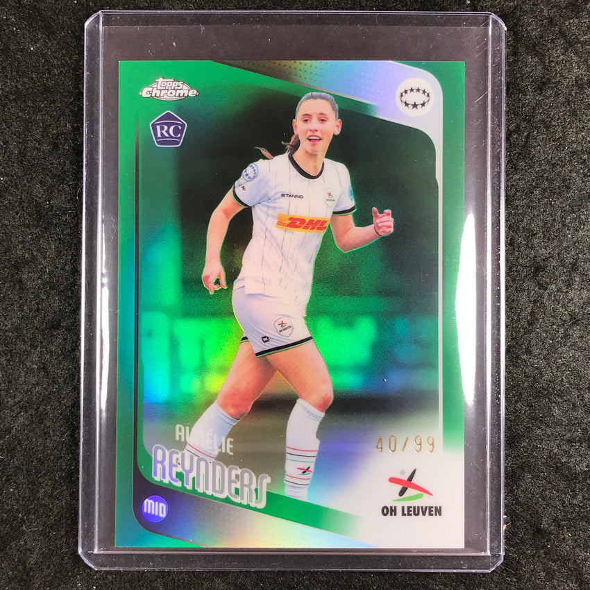 2025-26 Topps Chrome UEFA Women's UCL AURELIE REYNDERS Rookie Green 40/99 #23