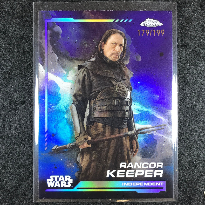 2024 Topps Chrome Star Wars RANCOR KEEPER Base Kamino Aqua 179/199 #64