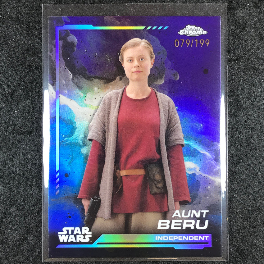2024 Topps Chrome Star Wars AUNT BERU Base Kamino Aqua 79/199 #72