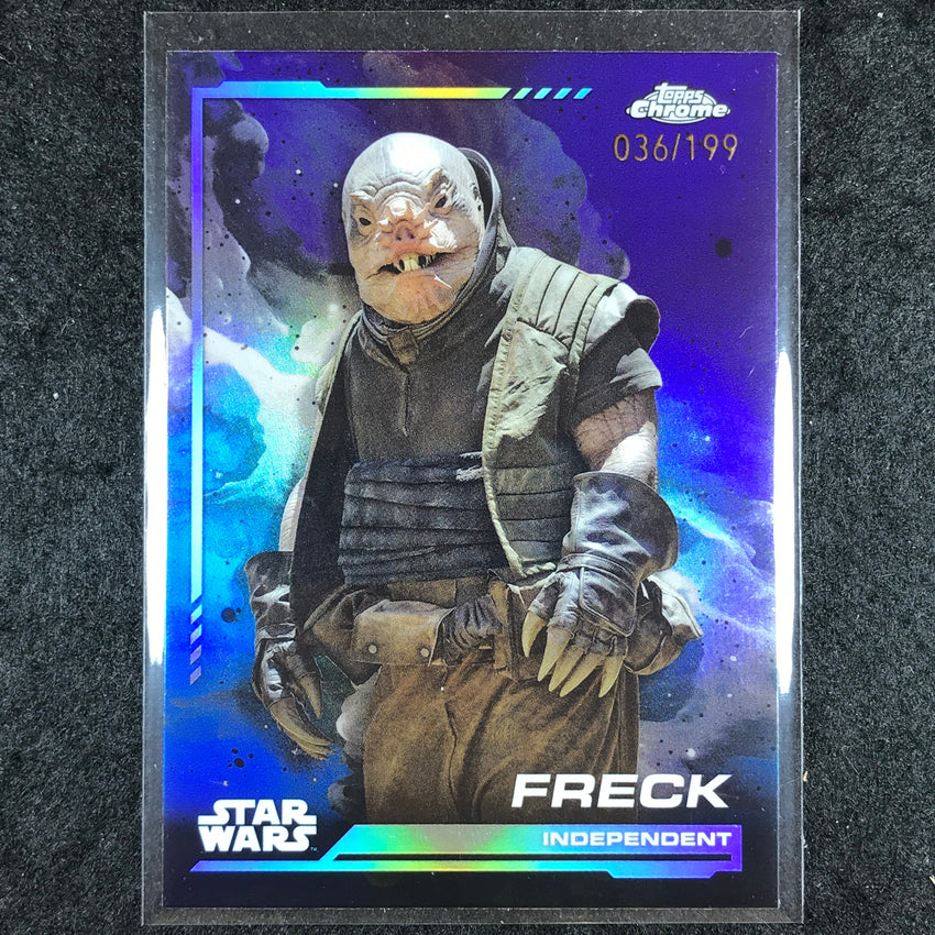 2024 Topps Chrome Star Wars FRECK Base Kamino Aqua 36/199 #81