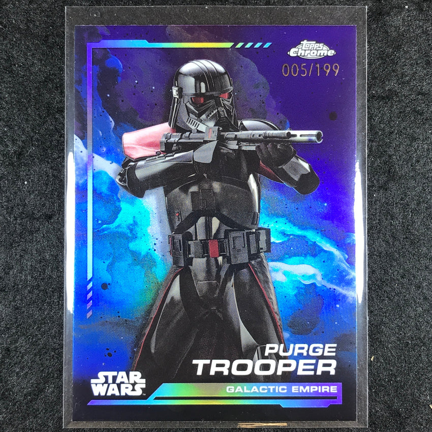 2024 Topps Chrome Star Wars PURGE TROOPER Base Kamino Aqua 5/199 #82