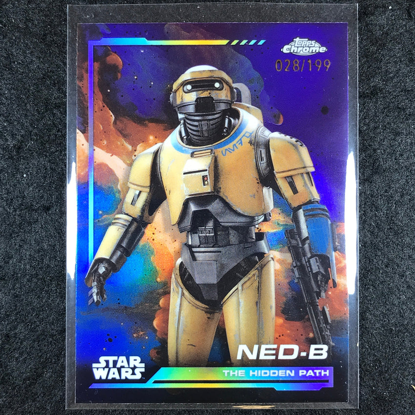 2024 Topps Chrome Star Wars NED-B Base Kamino Aqua 28/199 #84