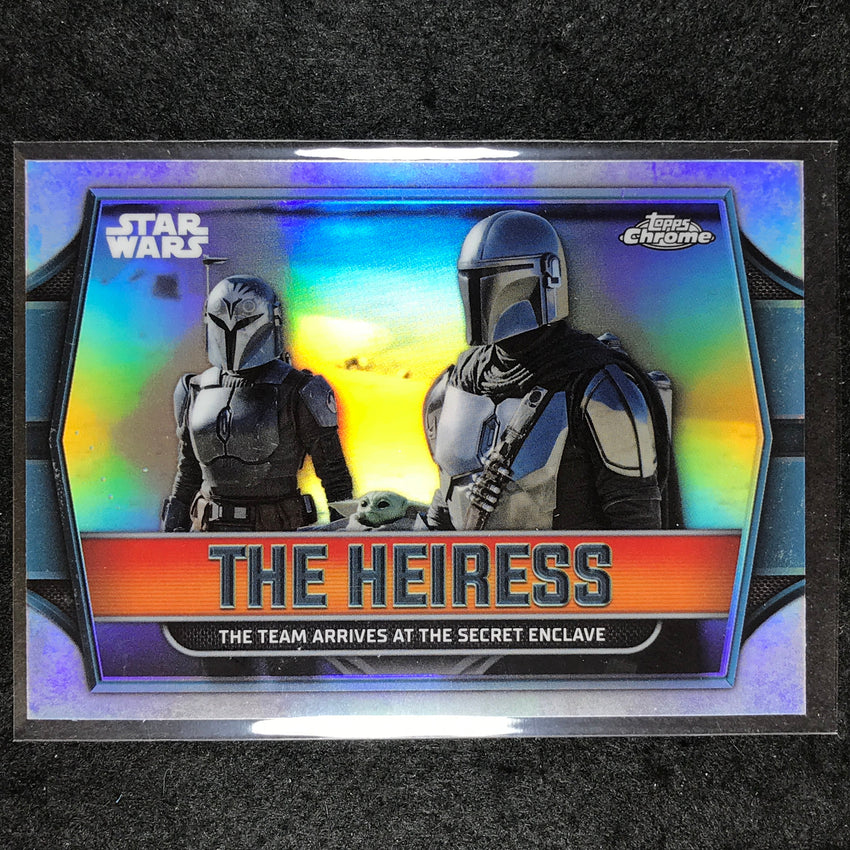 2024 Topps Chrome Star Wars TEAM ARRIVES AT THE SECRET ENCLAVE The Heiress #8