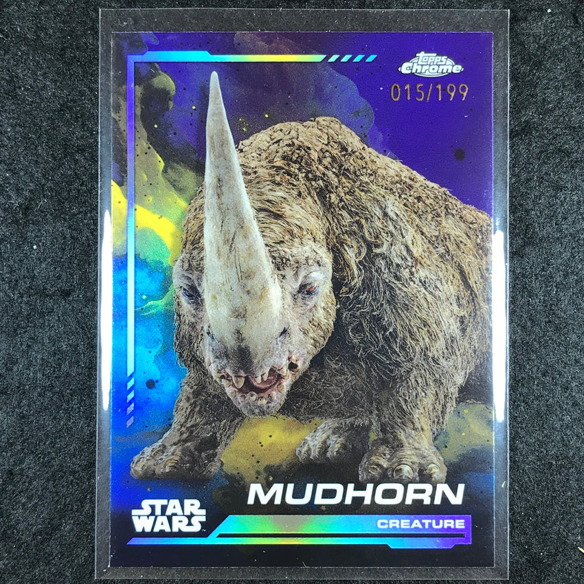 2024 Topps Chrome Star Wars MUDHORN Base Kamino Aqua 15/199 #89