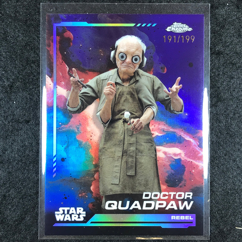 2024 Topps Chrome Star Wars DOCTOR QUADPAW Base Kamino Aqua 191/199 #91