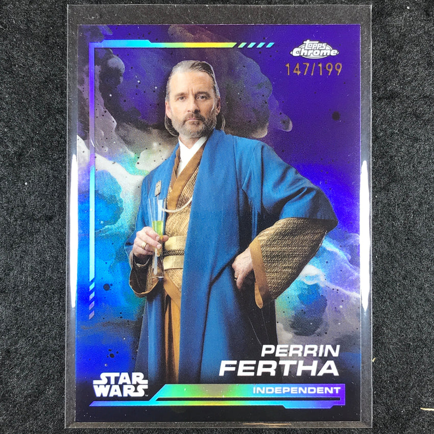 2024 Topps Chrome Star Wars PERRIN FERTHA Base Kamino Aqua 147/199 #97