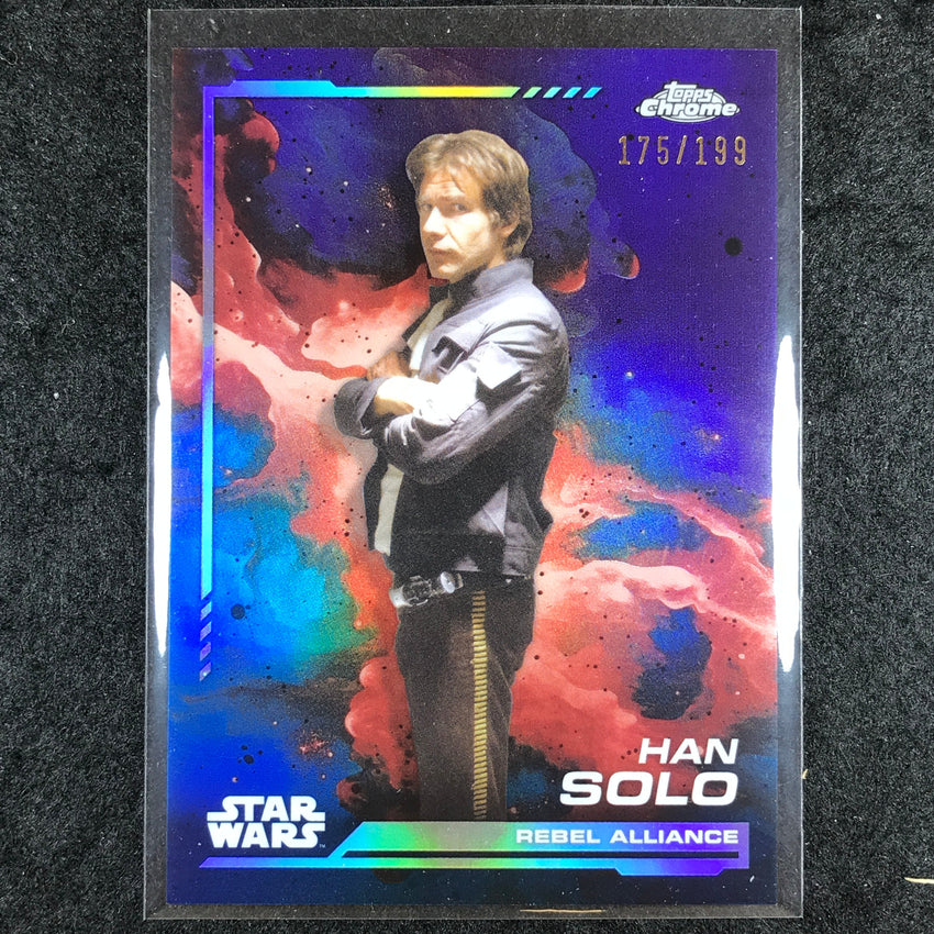 2024 Topps Chrome Star Wars HAN SOLO Base Kamino Aqua 175/199 #102