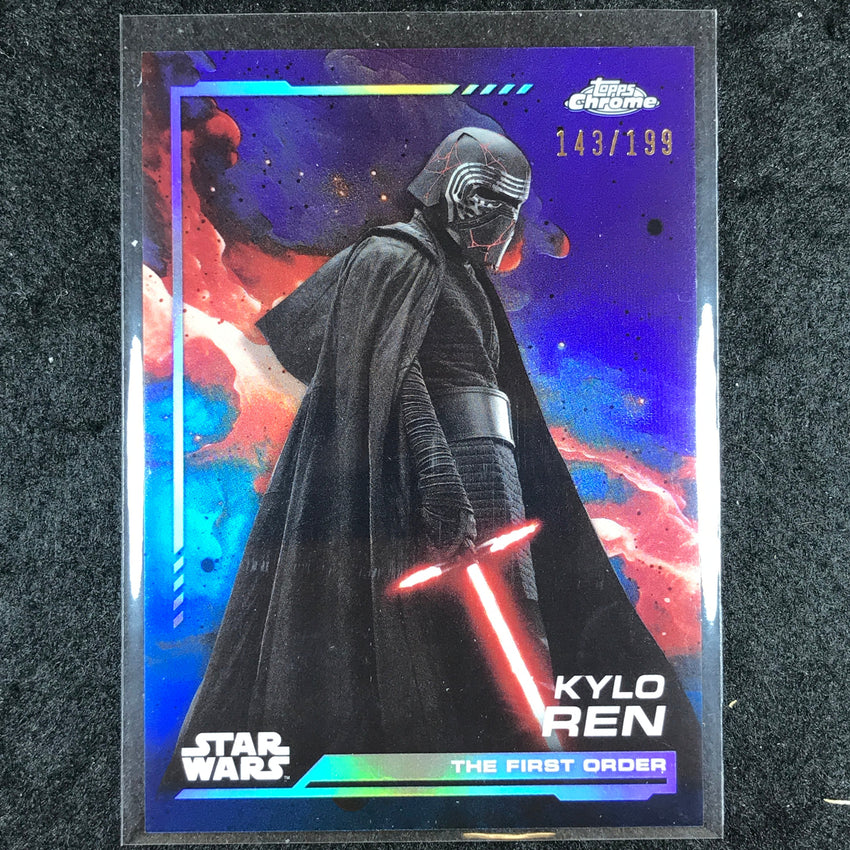 2024 Topps Chrome Star Wars KYLO REN Base Kamino Aqua 143/199 #115
