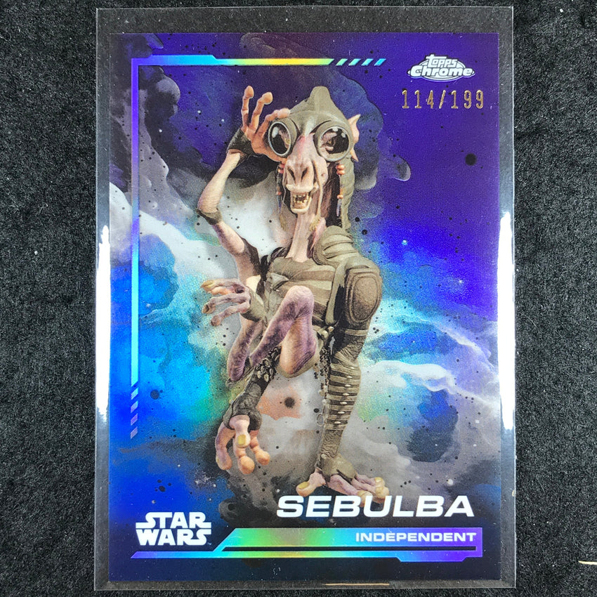 2024 Topps Chrome Star Wars SEBULBA Base Kamino Aqua 114/199 #132