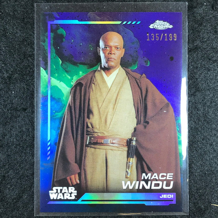 2024 Topps Chrome Star Wars MACE WINDU Base Kamino Aqua 135/199 #138