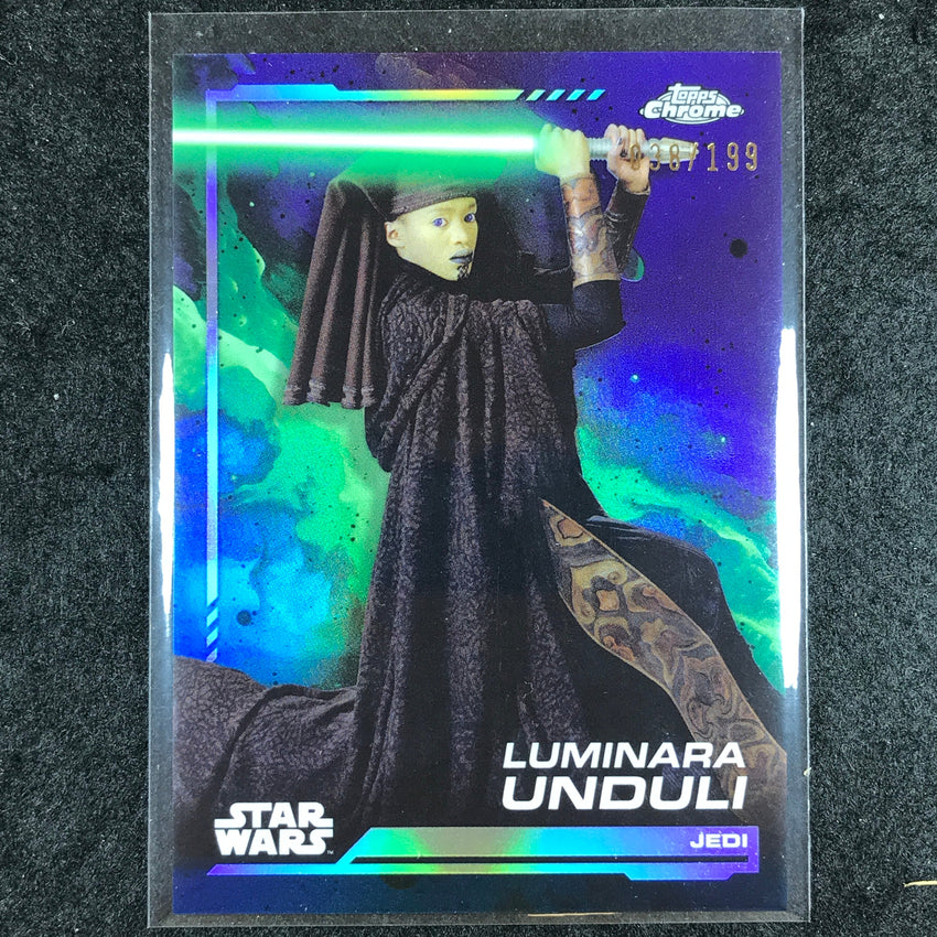 2024 Topps Chrome Star Wars LUMINARA UNDULI Base Kamino Aqua 38/199 #145