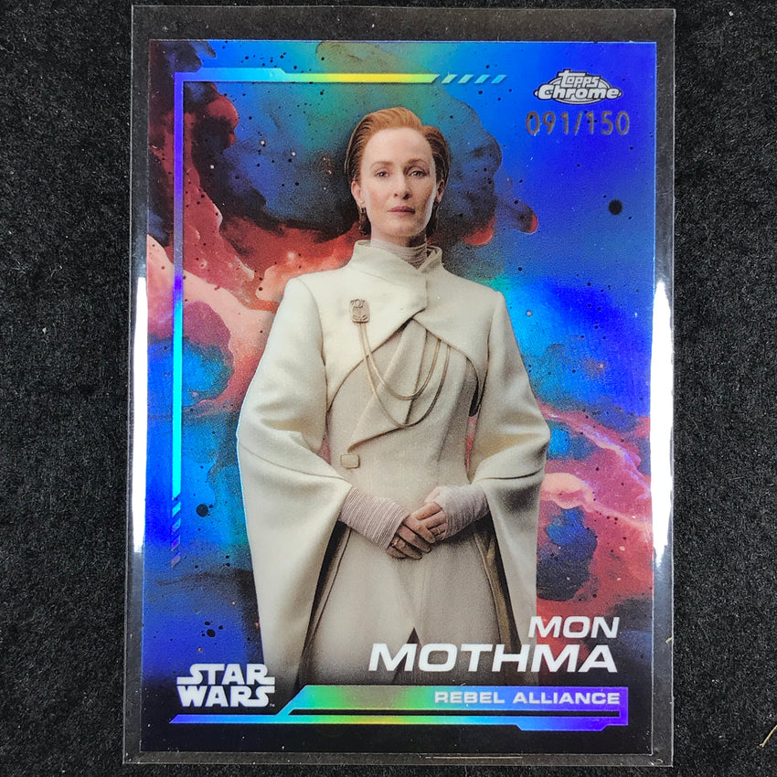 2024 Topps Chrome Star Wars MON MOTHMA Base Skywalker Blue 91/150 #8